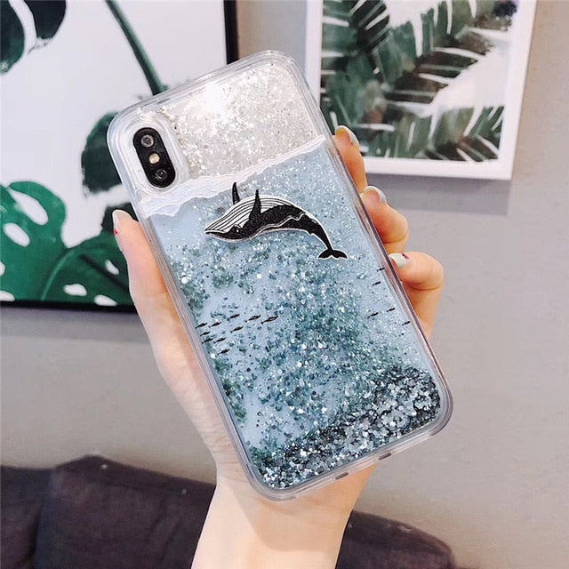 Dynamic Liquid Quicksand Case iPhone X XS XS Max XR 6 6S 7 8 Plus