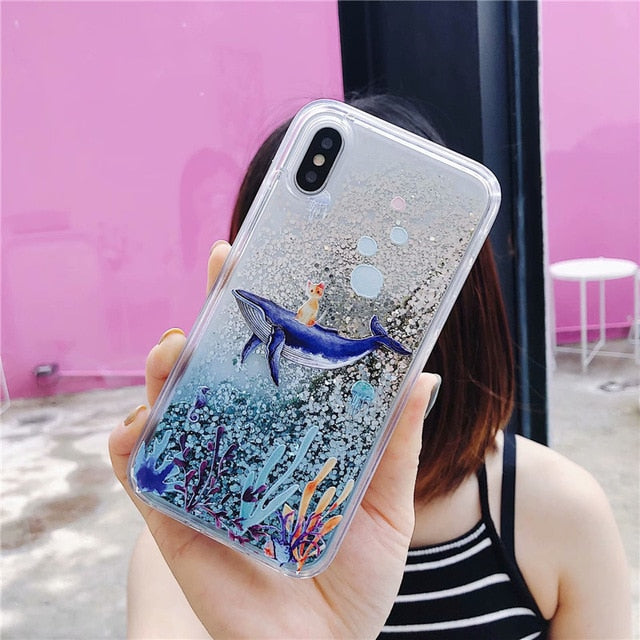 Dynamic Liquid Quicksand Case iPhone X XS XS Max XR 6 6S 7 8 Plus